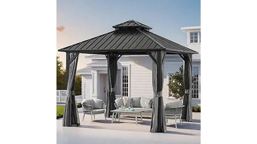 12x12ft steel gazebo