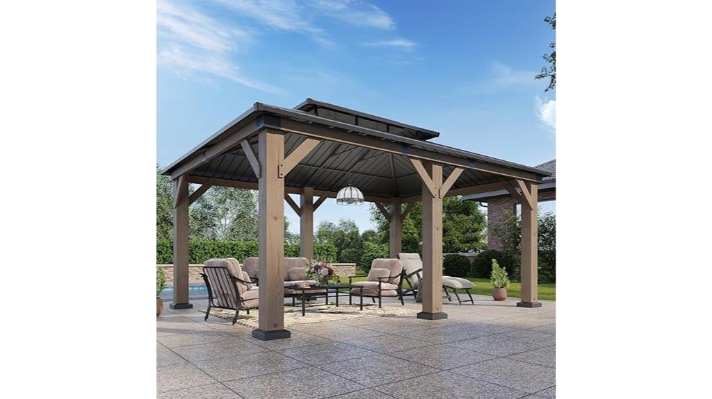 12x16 outdoor wood gazebo