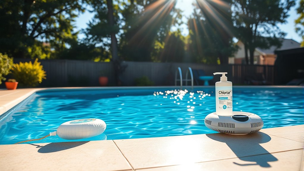 adjust chlorine for sun