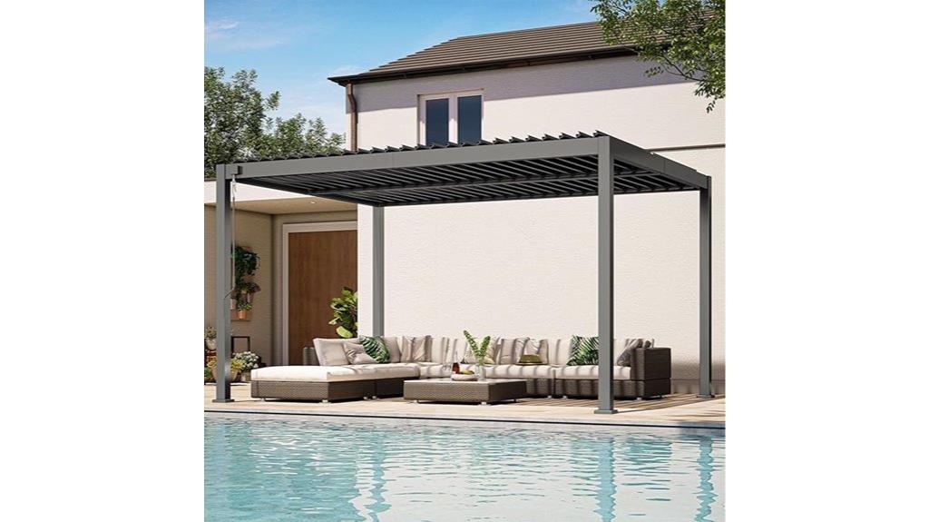 aluminum louvered patio cover