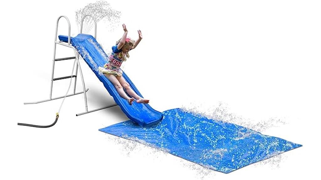backyard water slide fun