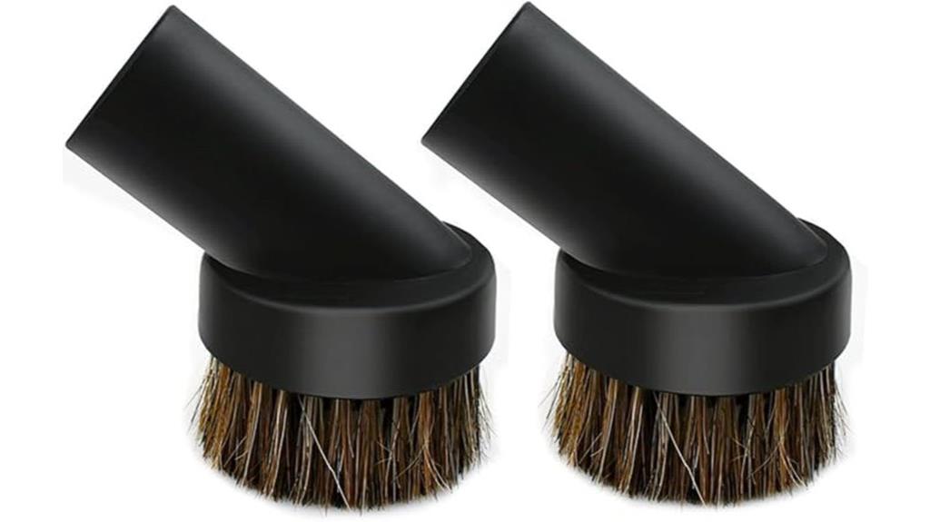 black vacuum dust brushes