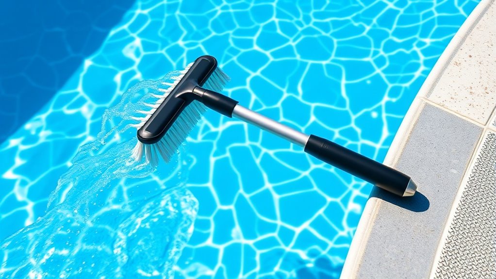 brush pool walls weekly