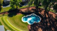 building pools on sloped lots