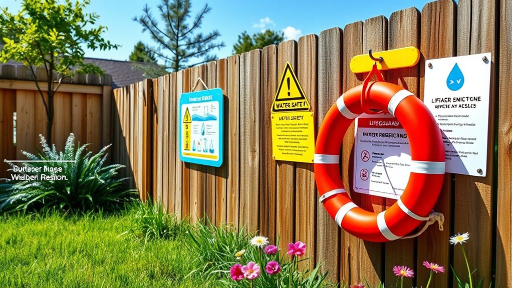 clear visible safety signage