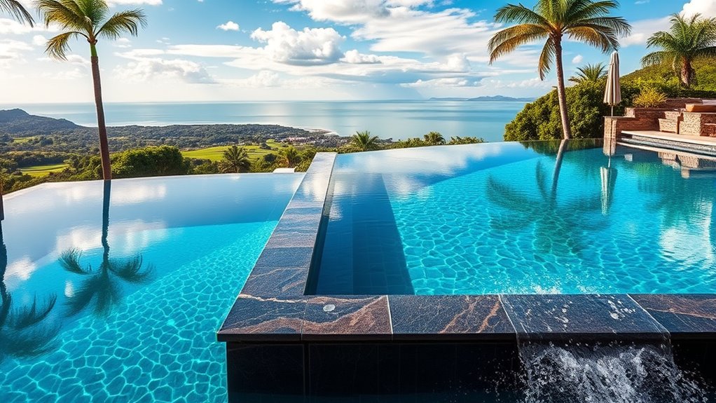 customizable reflective water features