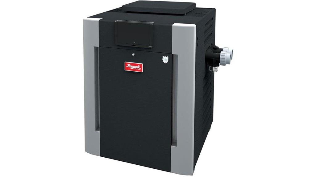 digital natural gas pool heater