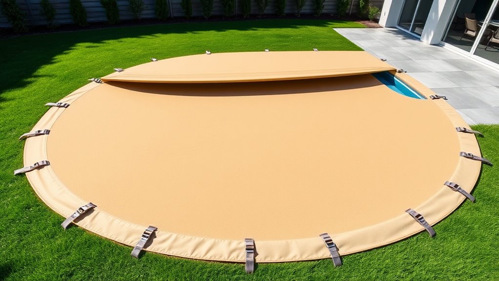 durable beige winter cover