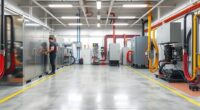 efficient organized equipment layout