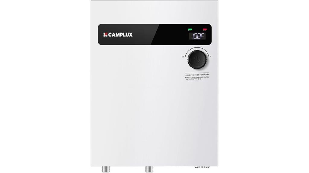 electric tankless water heater