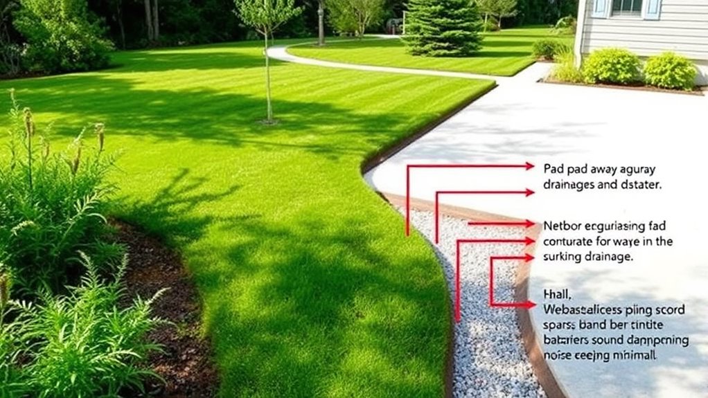 ensure proper site grading