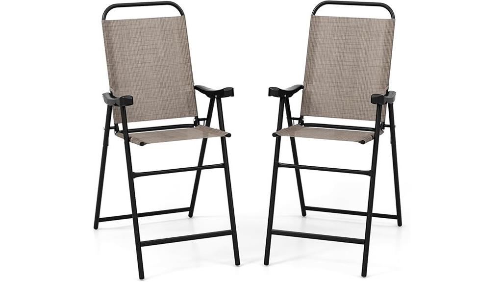 folding patio bar chairs