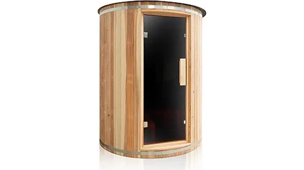 four person barrel sauna