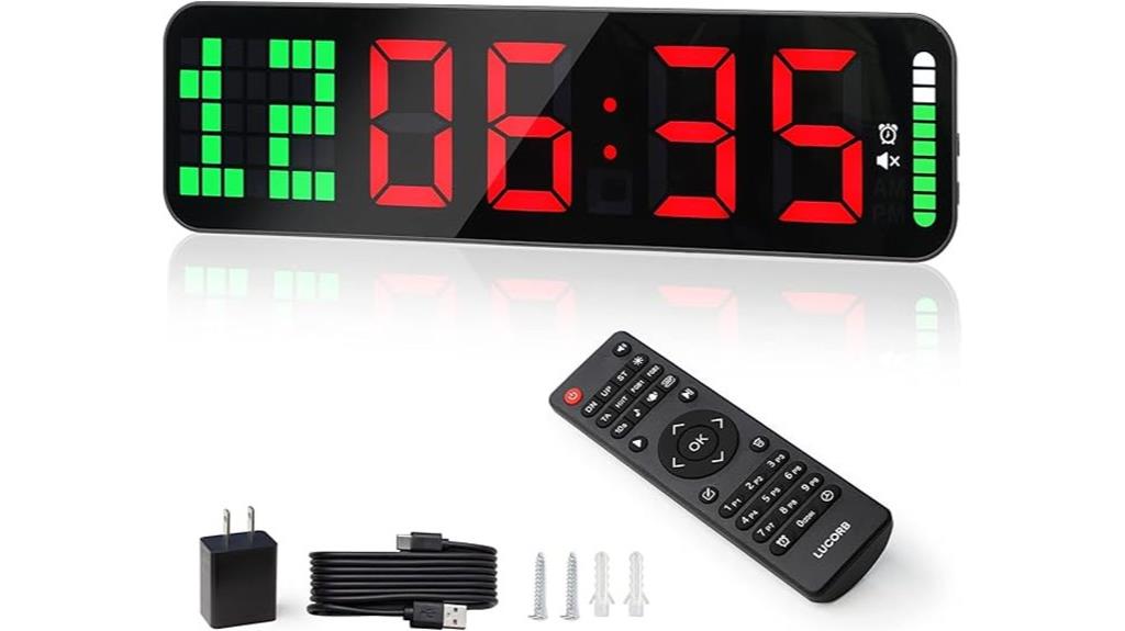 gym digital clock remote