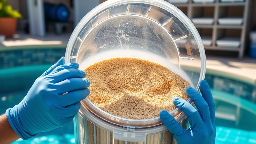 inspect and clean sand