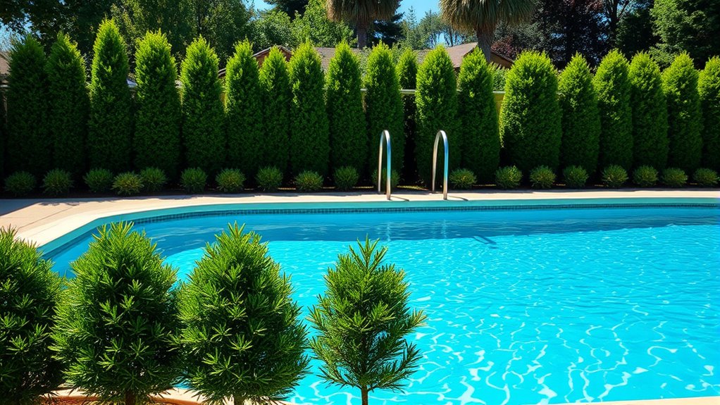 low maintenance tidy evergreen borders