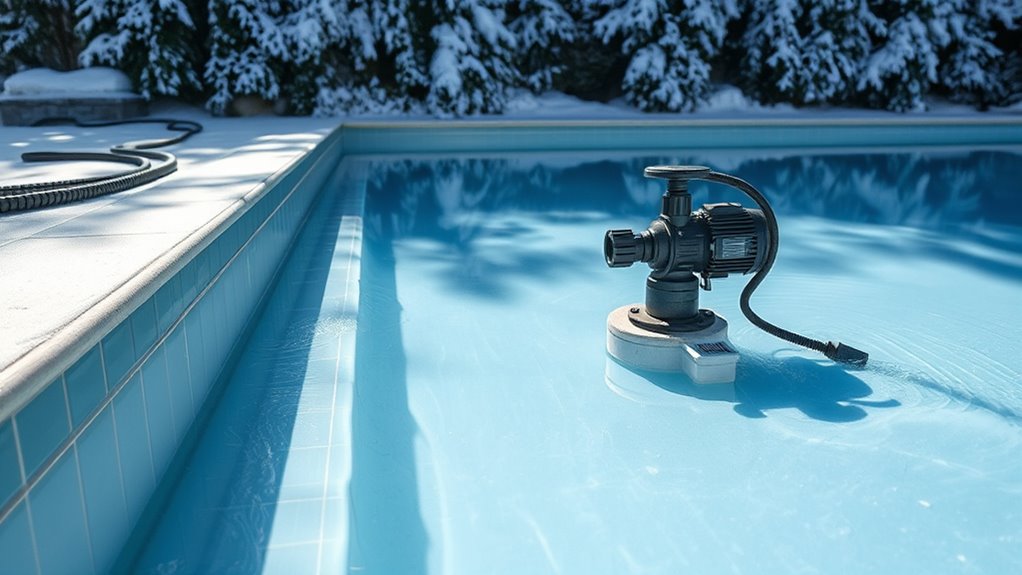 lower water below skimmer