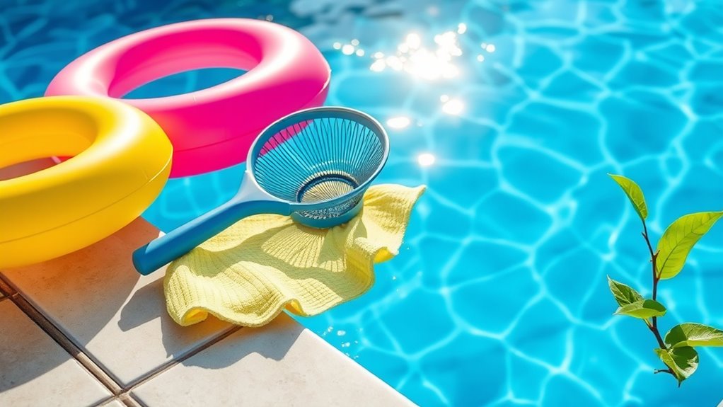 maintain clean pool surroundings