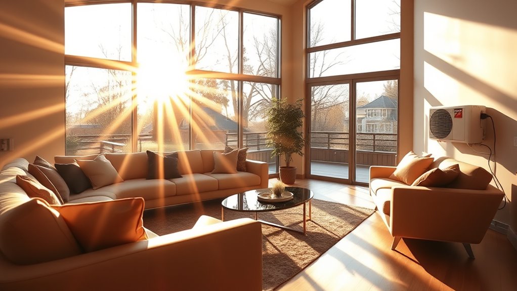 maximize natural solar heating