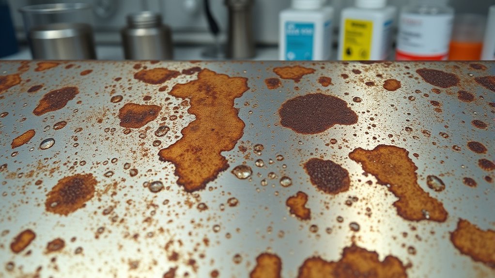 metal ions cause staining and corrosion