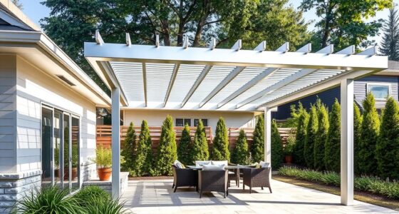motorized aluminum pergola selection