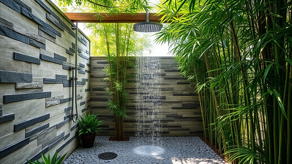 natural greenery and stones