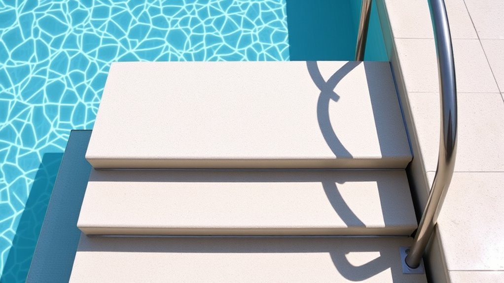 optimal pool stair dimensions