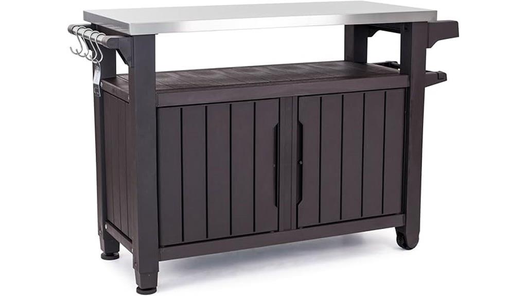 outdoor rolling storage cart