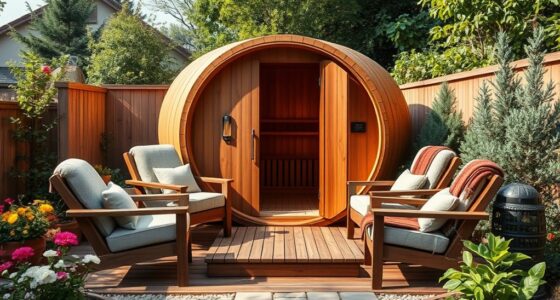outdoor sauna seating capacity