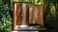 outdoor shower drainage tips