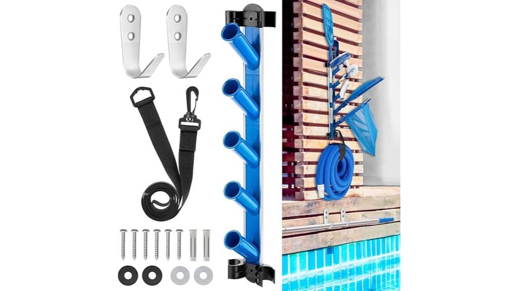 pool accessories storage rack