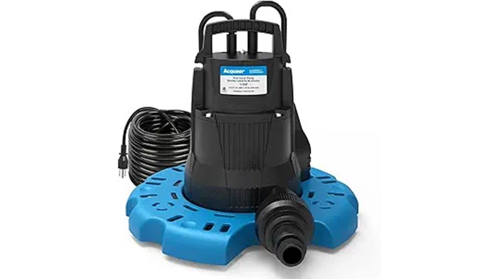 pool cover pump with check
