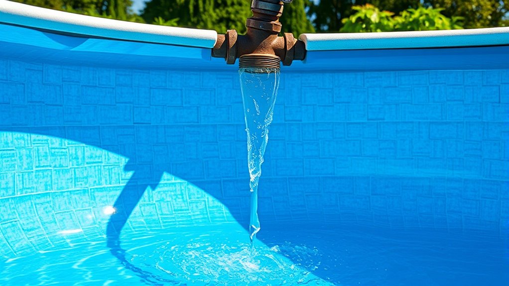 pool damage from improper draining
