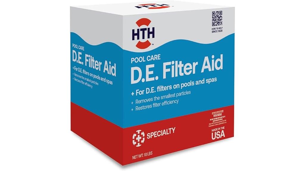 pool filter aid improves clarity