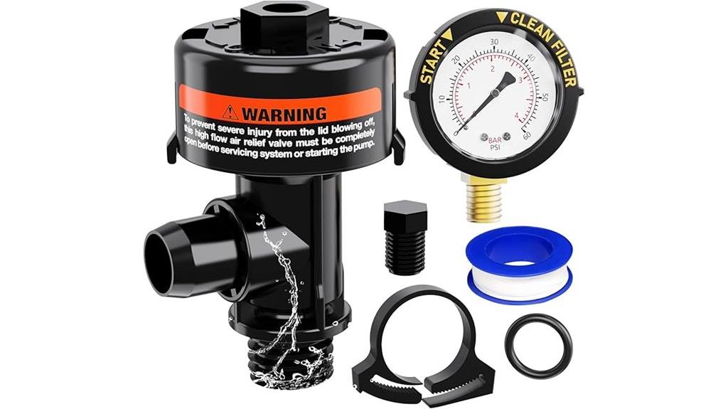 pool filter air valve