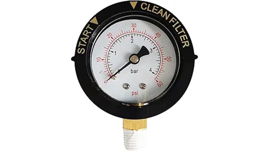 pool filter pressure gauge