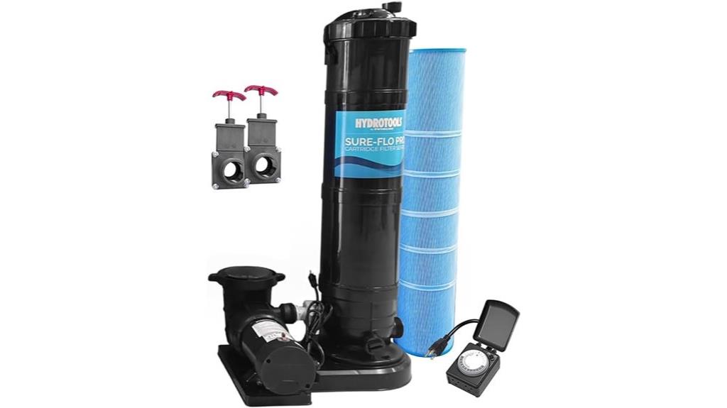 pool filtration cartridge system