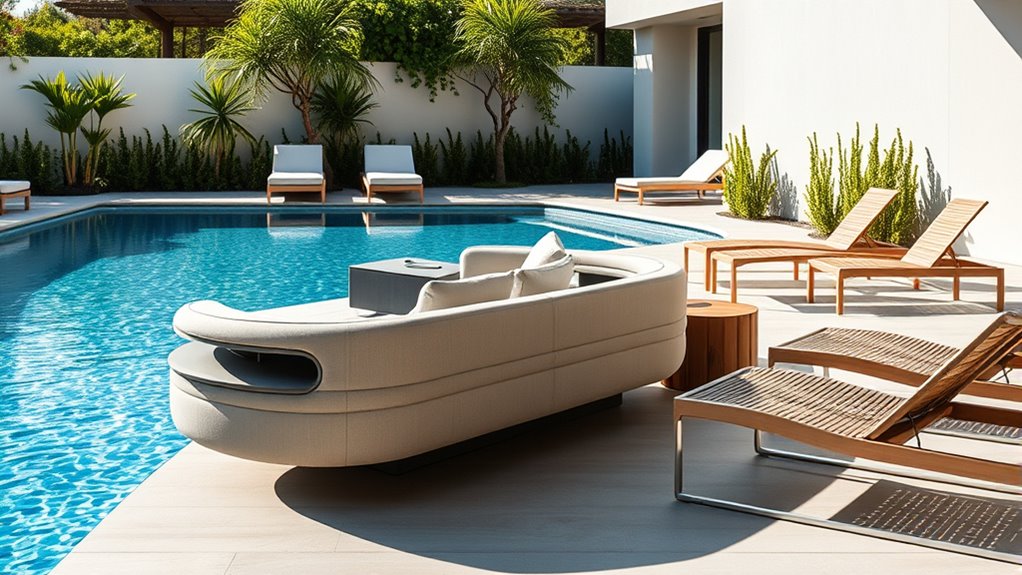 pool seating customization options