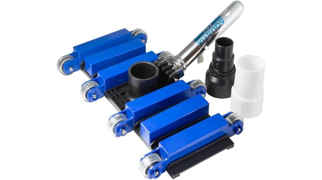 pool vacuum head with wheels