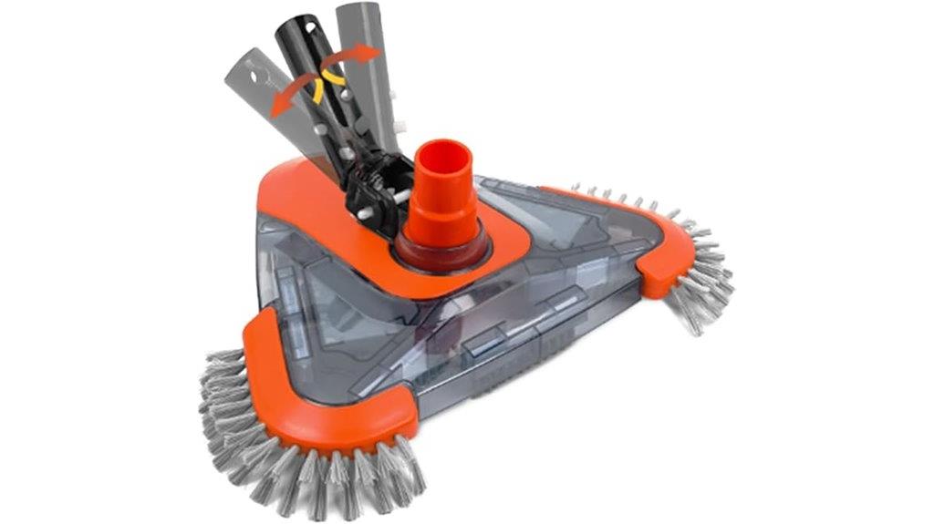 pool vacuum with side brush