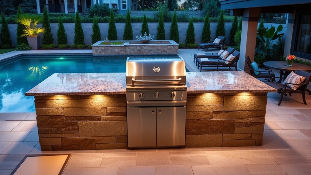 poolside outdoor kitchen considerations