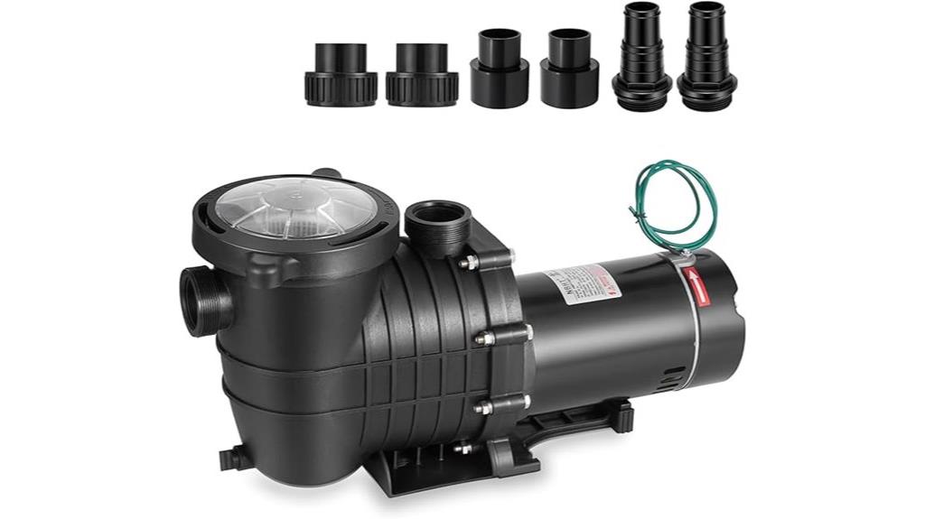 powerful self priming pool pump