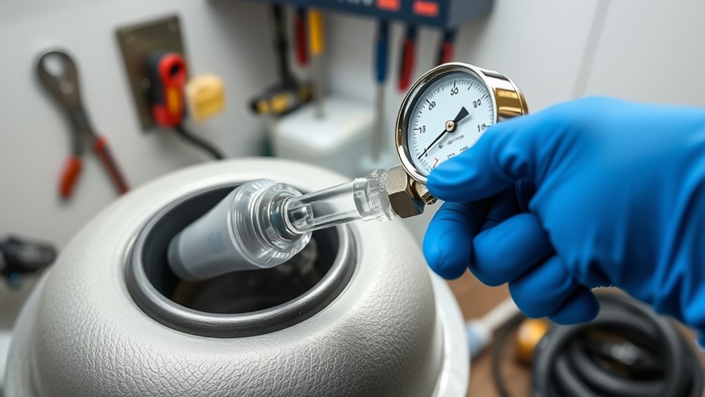 prepare pump safely first