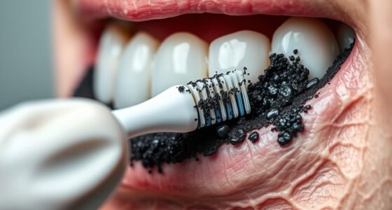 proper brushing over black algae