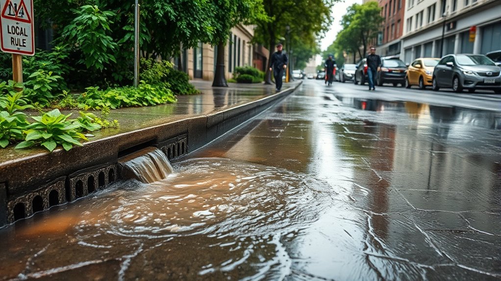 rainwater drainage and maintenance