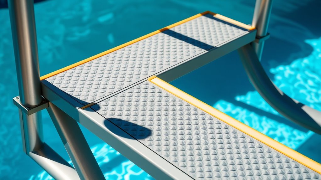 safe durable pool stair materials