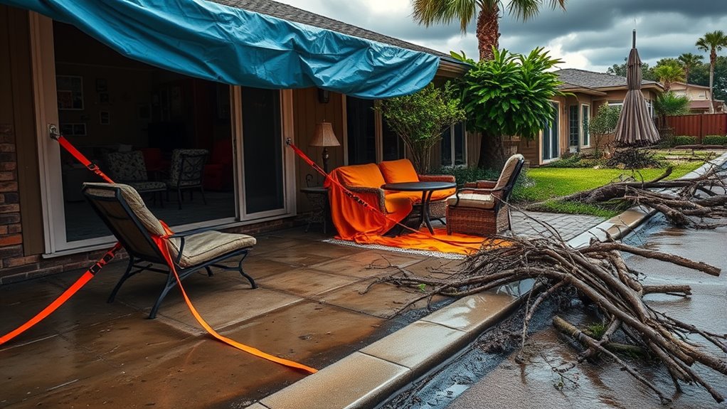 secure outdoor items properly