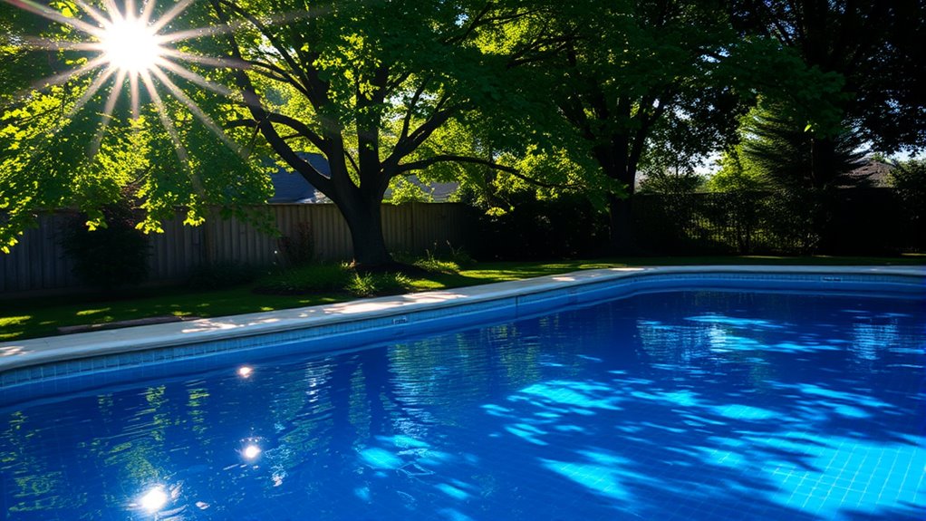 shade reduces chlorine loss