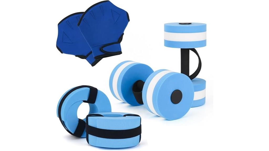 six piece aquatic workout set
