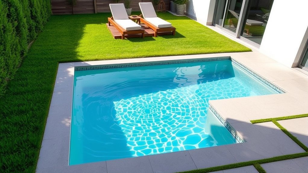small stylish backyard retreat